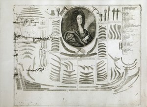 इवान मिखायलोविच गोलोविन 1680-1737 का पोर्ट्रेट, 1717 और 1720 के बीच