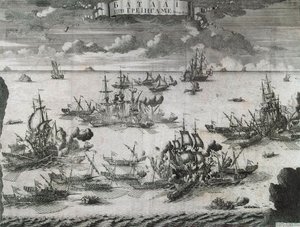 27 जुलाई, 1720, 1721 को ग्रेंगम की लड़ाई।