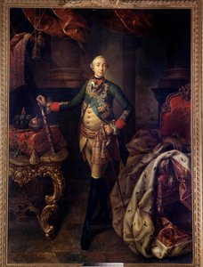 पीटर III (1728-1762) के पैर में पोर्ट्रेट अलेक्सी एंट्रोपोव (1716-1795) द्वारा 18 वीं शताब्दी की पेंटिंग। सेंट पीटर्सबर्ग। हर्मिटेज संग्रहालय द्वारा एलेक्सी पेट्रोविच एंट्रोपोव