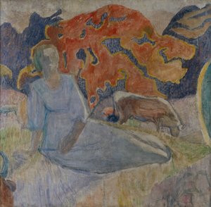 शेफर्ड गर्ल, 1907 द्वारा एलेक्सी येरेमीविच कारेवी