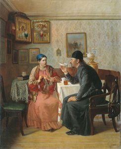 चाय पीना, 1895 द्वारा एलेक्सी अवाकुमोविच नैमोव