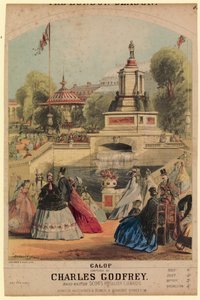 Galop। 1862 की प्रदर्शनी के साथ मेल खाने के लिए बनाए गए रॉयल हॉर्टिकल्चरल सोसाइटी गार्डन को दिखाना द्वारा अल्फ्रेड कॉननैन