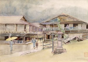 यमोटो, 1889 में बारिश का दिन द्वारा अल्फ्रेड पूर्व