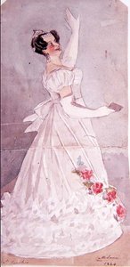 एंजेलिका कैटालानी (1780-1845) इल फैनेटिको में, 1824 (wc) द्वारा अल्फ्रेड एडवर्ड चैलन