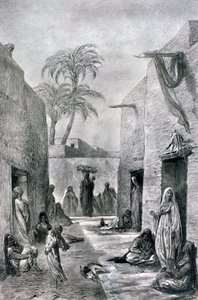मिस्र की नाचने वाली लड़कियों की एक गली, मिस्र, 1872