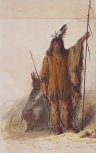 युद्ध की पोशाक, c.1837 (कागज पर पेंसिल, कलम और स्याही, पानी के रंग और गौचे) द्वारा अल्फ्रेड जैकब मिलर