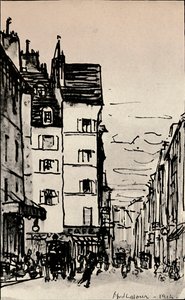 सीन की सड़क, 1915 द्वारा अल्फ्रेड लाटौर