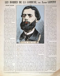 जूल्स वालेस, फ्रांसीसी पत्रकार, लेखक और पेरिस कम्यून के सदस्य, 1871 द्वारा अल्फ्रेड लेपेटिट