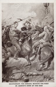 क्रिचकॉफ़, द कॉसैक, प्रथम विश्व युद्ध के पहले सेंट जॉर्ज क्रॉस द्वारा अल्फ्रेड पीयर्स