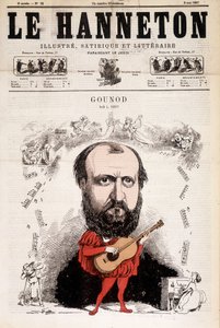 मई 1867 चैबिनर। चार्ल्स गुनोद द्वारा कार्टून (1818 - 1893), फ्रांसीसी संगीतकार। अल्फ्रेड ले पेटिट द्वारा। द्वारा अल्फ्रेड पेटिट