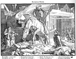 Totentanz 1848: एक गणतंत्र नायक के रूप में मृत्यु Death द्वारा अल्फ्रेड रिटेल