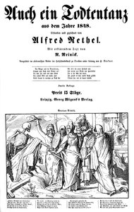 Totentanz 1848: मौत को पृथ्वी पर भेजा गया द्वारा अल्फ्रेड रिटेल