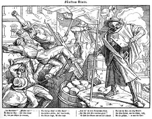 Totentanz 1848: मौत क्रांतिकारी नागरिकों की ओर ले जाती है द्वारा अल्फ्रेड रिटेल