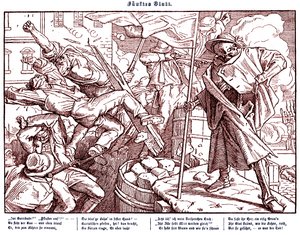 Totentanz 1848: मौत क्रांतिकारी नागरिकों की ओर ले जाती है द्वारा अल्फ्रेड रिटेल