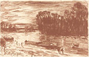 सेंट-मैम्स बोर्ड्स डू लोइंग के पास लोइंग के किनारे, सेंट-मैम्स, 1896 के अध्यक्ष। द्वारा अल्फ्रेड सिसली