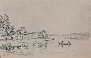 द बैंक ऑफ़ लोइंग, c.1880s, 1946 द्वारा अल्फ्रेड सिसली