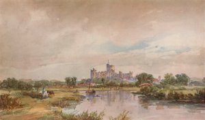 ए कैसल बाय ए रिवर, c1851, 1938