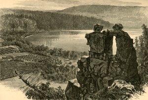 डेविल्स डोर-वे, डेविल्स लेक, विस्कॉन्सिन, 1874।