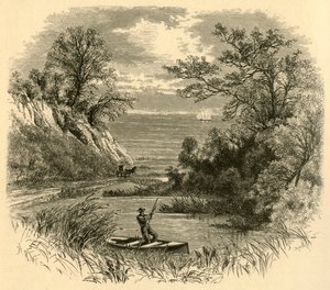 मिशिगन झील की झलक, 1874।