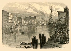 मिल्वौकी नदी, मिल्वौकी में, 1874।