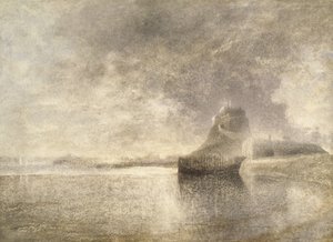 होली आइलैंड कैसल, नॉर्थम्ब्रिया, c.1882-3 (कागज पर पानी के रंग का) द्वारा अल्फ्रेड विलियम हंट