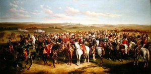 8 सितंबर 1854 (कैनवास पर तेल) बोलोग्ने के पास ऊंचाइयों पर प्रिंस अल्बर्ट (1819-61) की सम्राट नेपोलियन III (1808-73) की यात्रा (कैनवास पर तेल)