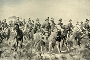ऑस्ट्रेलियाई बुशमैन ऑन द मार्च, 1901।
