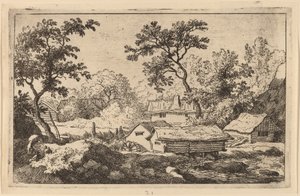 जलप्रपात के नीचे मिल, शायद c. 16451656. द्वारा एलर्ट वैन एवरडिंगन