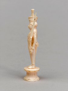 सफेद मोहरा, शतरंज का टुकड़ा, भारत, 1820 लगभग द्वारा एलेन एडवर्ड एवरिट