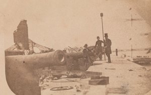 फोर्ट सम्टर की निकासी, अप्रैल 1861, अप्रैल 1861। द्वारा अल्मा ए पेलॉट।