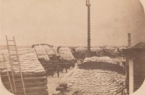 फोर्ट सम्टर की निकासी, अप्रैल 1861, अप्रैल 1861। द्वारा अल्मा ए पेलॉट।
