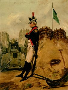 अलेक्जेंडर हैमिल्टन (1757-1804) न्यूयॉर्क आर्टिलरी की वर्दी में
