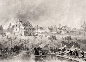 1860 के दशक में &39;यूनियन के लिए युद्ध का राष्ट्रीय इतिहास&39; से वर्जीनिया के फ्रेडरिक्सबर्ग पर हमला द्वारा अलोंजो चैपल