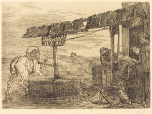 घोड़े से चलने वाली मिल ले मानेगे, शायद 1869। द्वारा अल्फोंस लेग्रोस