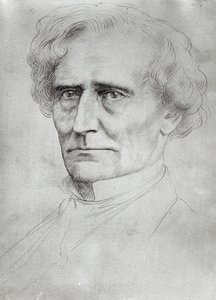 हेक्टर बर्लिओज़ का चित्र (1803-69) (कागज पर कलम और स्याही) द्वारा अल्फोंस लेग्रोस