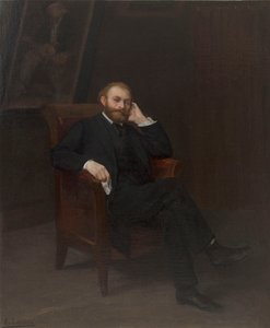 कलाकार एडवर्ड मानेट का पोर्ट्रेट 1832-1883, 1863। द्वारा अल्फोंस लेग्रोस
