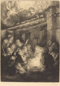 चरवाहों की आराधना L'adoration des bergers। द्वारा अल्फोंस लेग्रोस