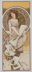 Champenois Calendar, ca 1897। द्वारा अल्फोंस मुचा