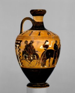 लेकेथोस, c.550-530 ईसा पूर्व (टेराकोटा)