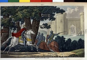 लोथेयर (941-986), मेरोविंगियन राजवंश। उन्होंने जर्मन सम्राट ओटन I के खिलाफ लड़ाई लड़ी और आचेल में आश्चर्य से उन पर हमला किया।- 1825 में एम्ब्रोस टार्डियू द्वारा डिजाइन और उत्कीर्ण किया गया। द्वारा एम्ब्रोडि टार्डिउ