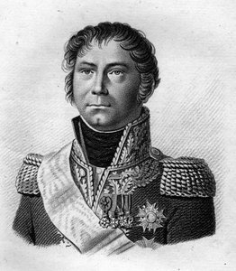 जनरल बेकर का पोर्ट्रेट, जो 1815 में नेपोलियन I को 100 दिनों के बाद सेंट हेलेना के लिए अपने बोर्डिंग के स्थान पर ले गए थे। 1818 में एम्ब्रोज़ टार्डियू द्वारा उकेरा गया। स्टेला संग्रह द्वारा एम्ब्रोडि टार्डिउ