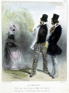 एक परिचित - चाम द्वारा "" मेडेलीन "" में, v.1870-1880 द्वारा Amedee de Noe (चाम)