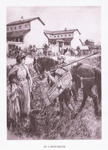 एक पोस्ट हाउस में, रोमन सैनिक, 1928 से चित्रण