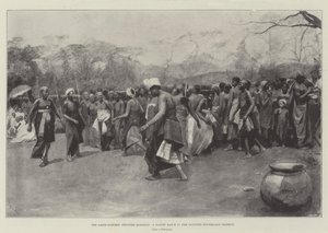 लागोस-डाहेमी फ्रंटियर प्रश्न, विवादित हिंटलैंड जिले में एक मूल निवासी नृत्य द्वारा अमेदी फॉरेस्टियर