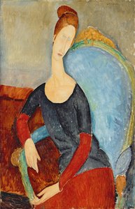 Mme Hebuterne एक ब्लू चेयर, 1918 में