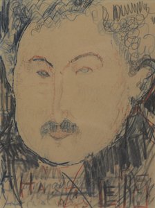 Adolphe Basler का चित्र, c.1916 (पेंसिल) द्वारा एमेडियो मोदिग्लिआनी