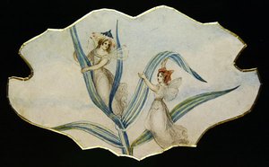 फेयरी गॉसिप, c.1860 (कागज पर वॉटरकलर और पेंसिल) द्वारा अमेलिया जेन मरे
