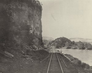 कैसल रॉक, नई नदी (बी/डब्ल्यू फोटो) द्वारा अमेरिकी फ़ोटोग्राफ़र (बाद में)