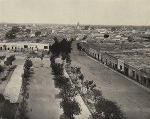 क्वेरेटारो शहर, मेक्सिको (बी/डब्ल्यू फोटो) द्वारा अमेरिकी फ़ोटोग्राफ़र (बाद में)