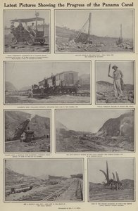पनामा नहर की प्रगति को दर्शाने वाली नवीनतम तस्वीरें (बी/डब्ल्यू फोटो) द्वारा अमेरिकी फ़ोटोग्राफ़र (बाद में)